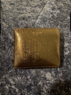 YSL Black Leather Wallet