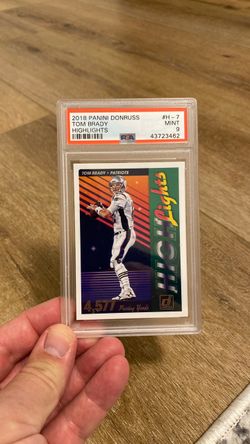 Tom Brady 2018 Donruss Highlights #H-7 PSA 9 MINT Patriots GOAT