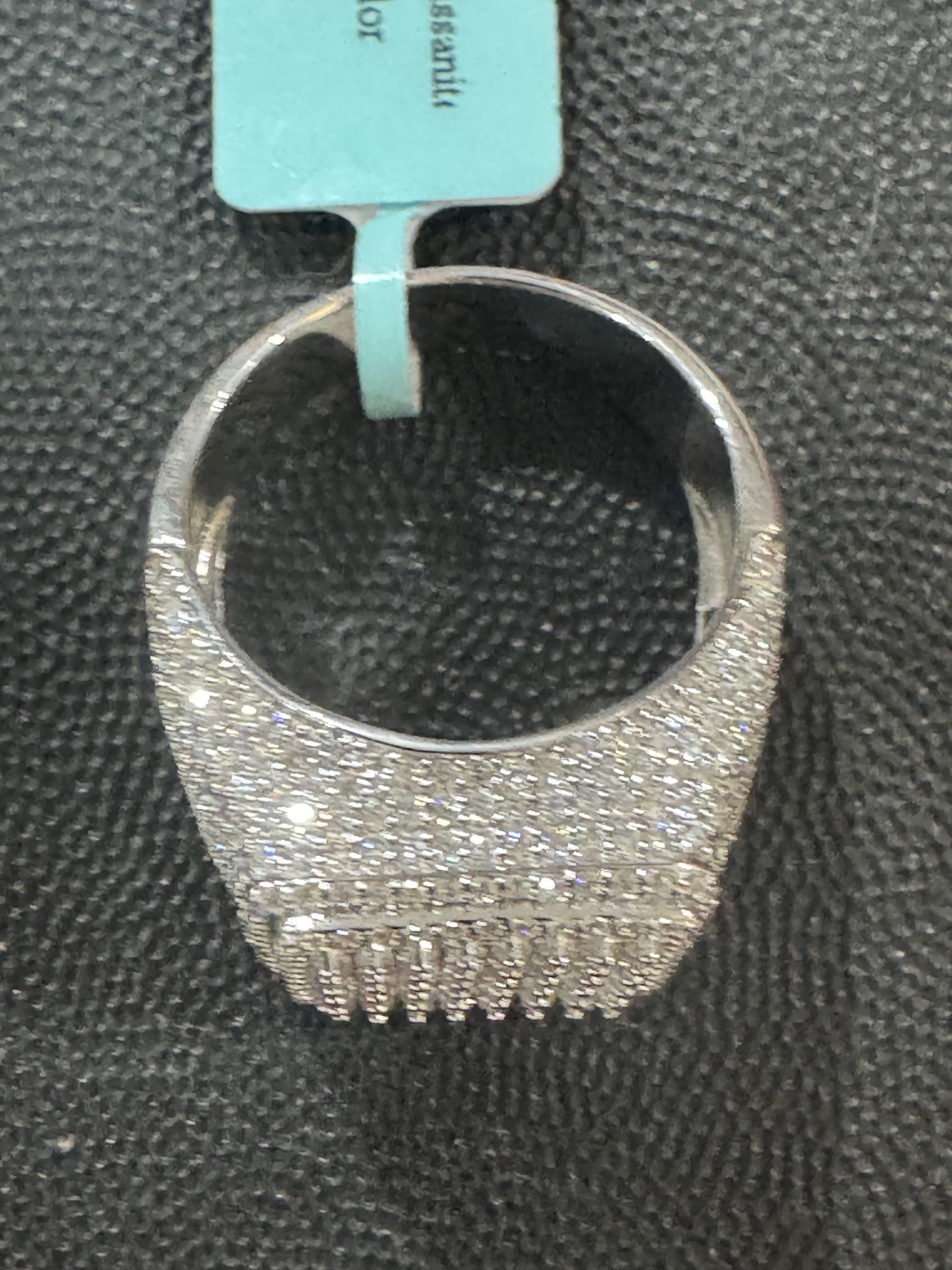 This is a modern 925 Silver 8.10 Ctw VVSD color 'iced out' hip-hop stThis is a modern 925 Silver 8.10 Ctw moissanite 