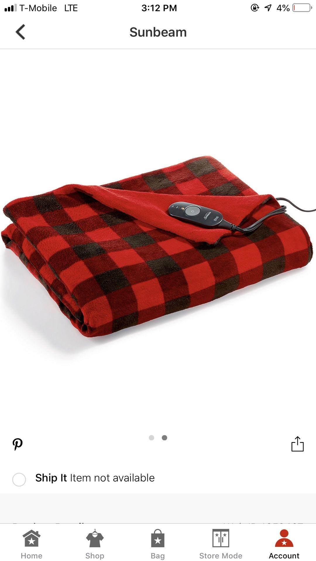 Electric heated blanket 15$