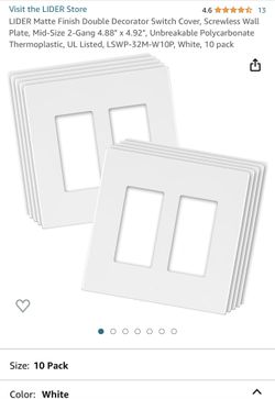 Lot Of Light Switch Covers And