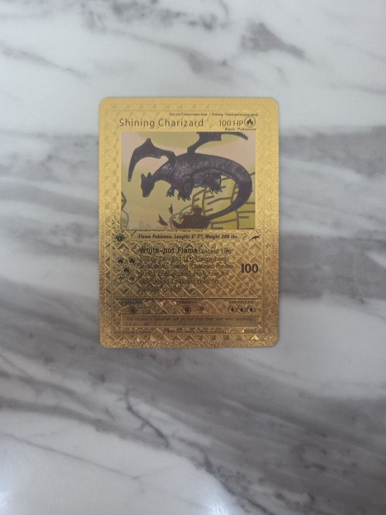 Shining Charizard Pokemon Card 3 Stars