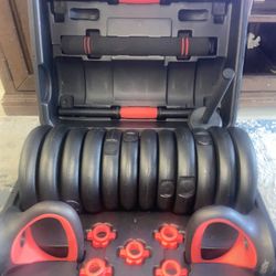 Weights + 10lb Medicine Ball