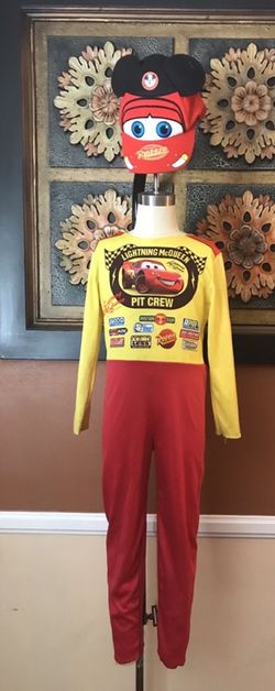 Pixar CARS Disney movie costume size 4/6 CAP SOLD SEPARATELY