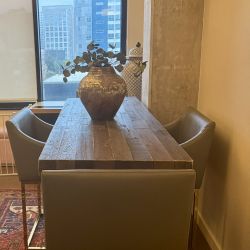 Rustic Bar Table With Chairs