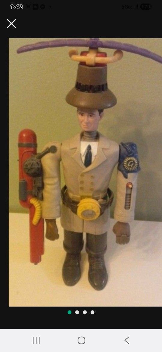 Vintage 1999 Original Inspector Gadget Action Figure McDonald's Happy Meal