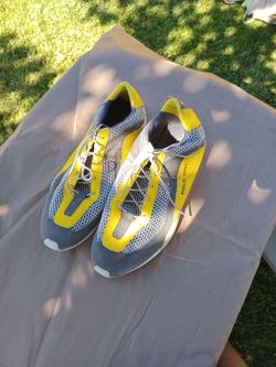 Polo Sport Sneakers Gray Yellow Mesh