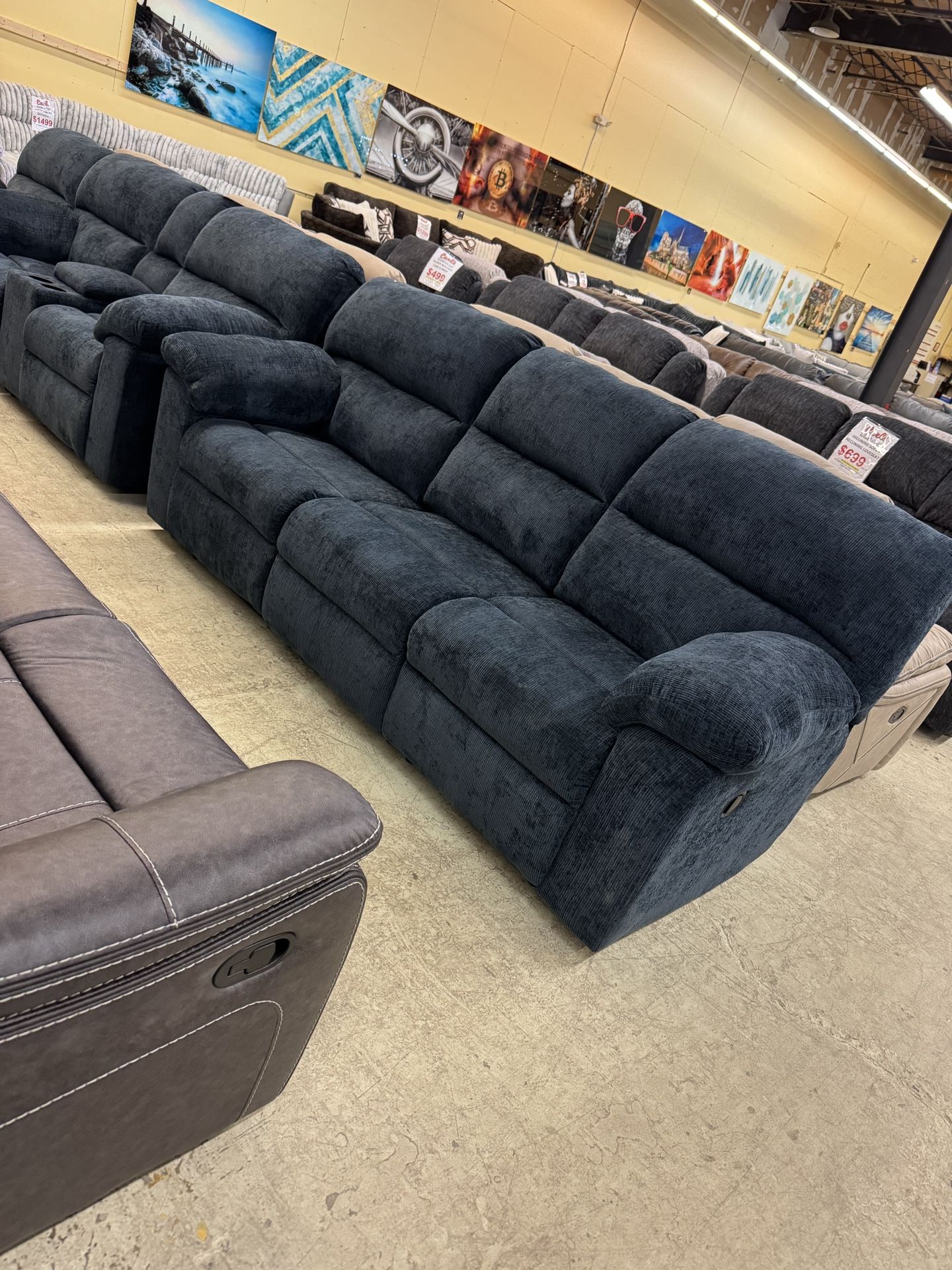 Cozy Stylish Dual Reclining Sofa & Rocker Recliner