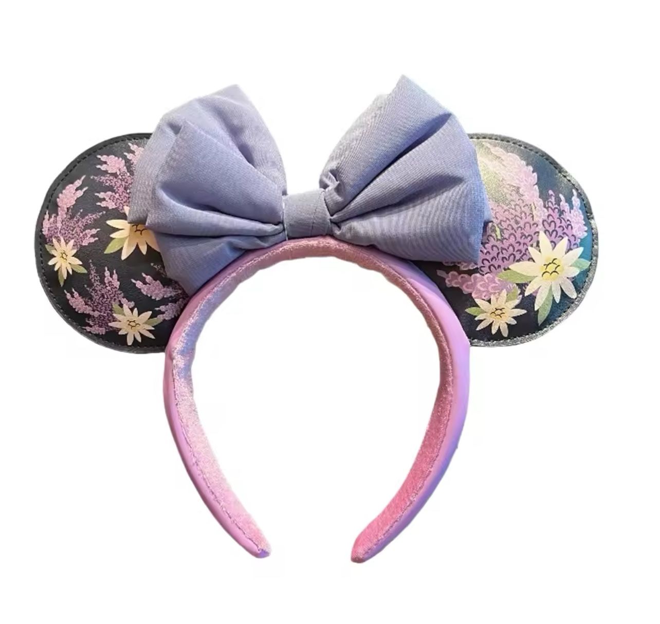 Disney Parks French Lavender Flower Purple Minnie Ears Headband | Disney Ears