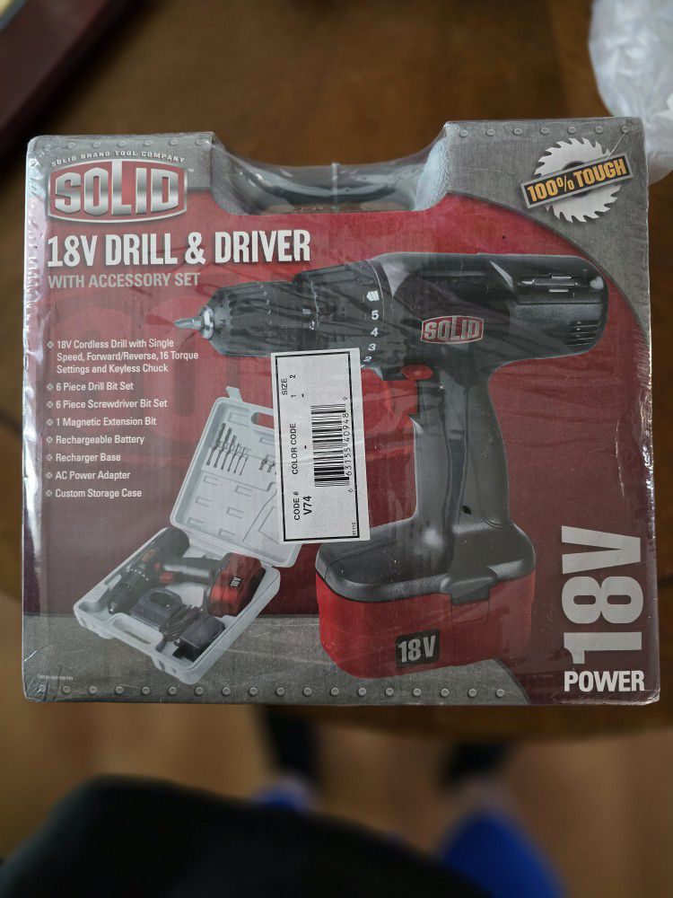 Cordless Drill Brand New 18 Volt Drill Never Opened 