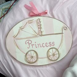 Princess Wooden Wall Deco