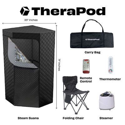 Therapod Portable Steam Sauna with Red Light Therapy