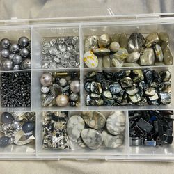 Gray And Silver Tone Beads