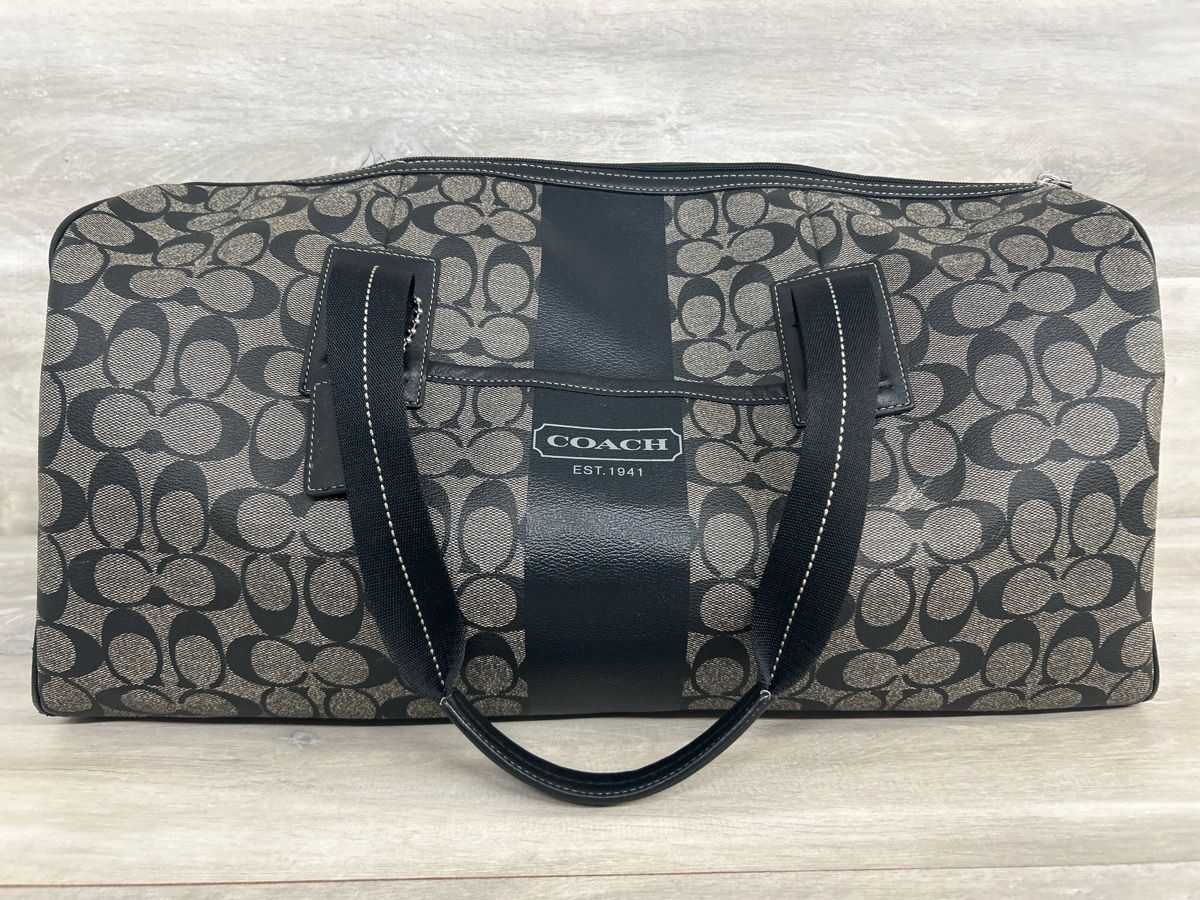 Coach Signature Camo Stripe Duffle Bag (PO1020388) -Like New Condition