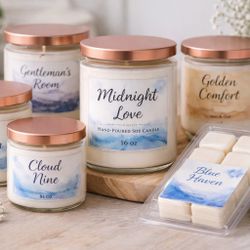 Handmade Luxury Soy Candles – Multiple Scents