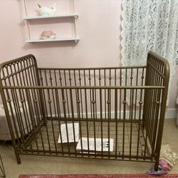 Gold Baby Crib