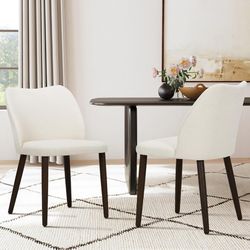 COLAMY Upholstered Dining Chairs Set of 2