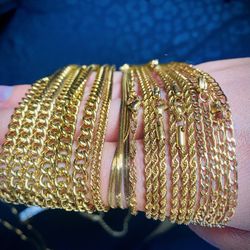 Gold 18in Chains 