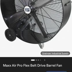 Barrel Fan. WORKS GREAT IF YOU CAN BUY OR STARIGHTEN 1- FAN BLADE