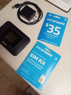 AT&T 5G prepaid HOTSPOT with Prepaid service card &Sim kit