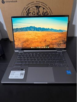 HP Chromebook x360 Bundle: Core i3, 8GB RAM, 128GB SSD + Box, Lap Tray