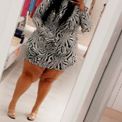 Zebra Dress w/gloves