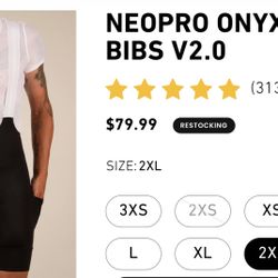Cycling. -  NEOPRO  ONYX  CARGO  BIBS  -  Size. 2XL