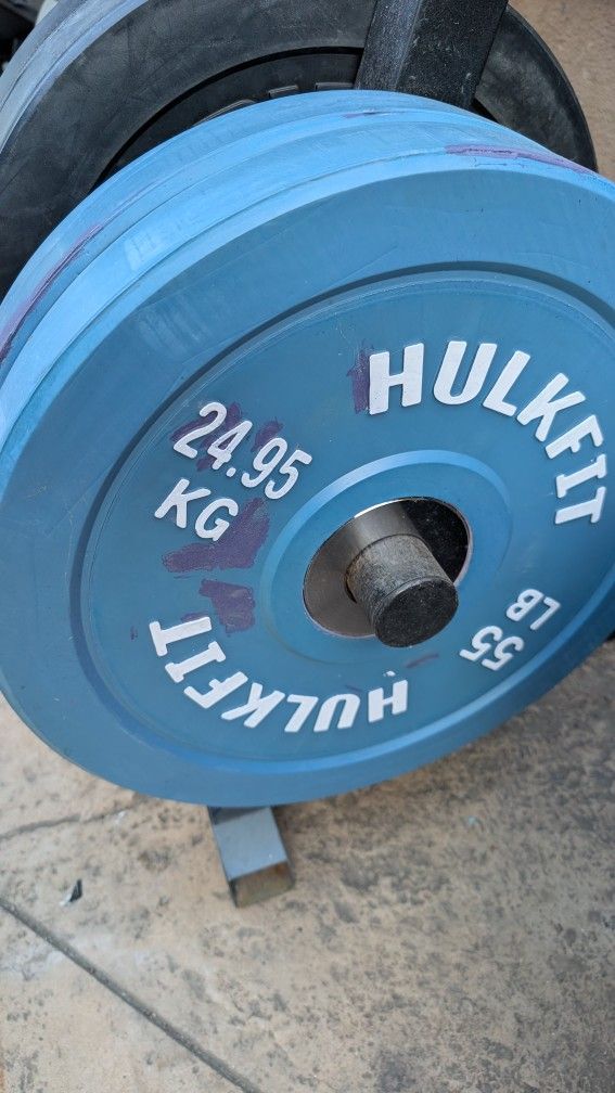 Bumpers + Barbell