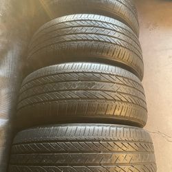 235 45 18 Good Set Tires Bridgestone Used Have Good Tread Left 
