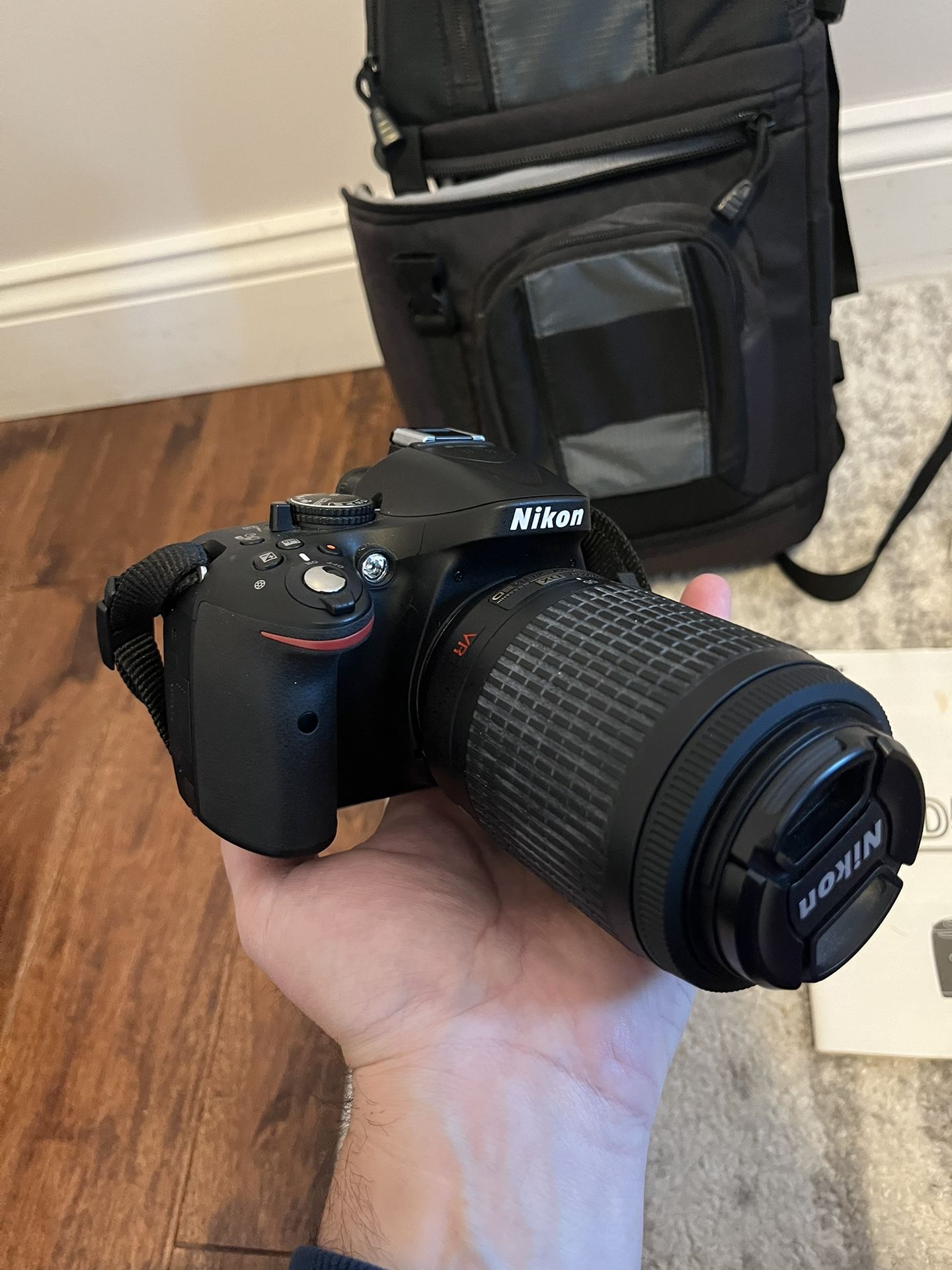 Nikon D5200 DSLR Camera with accessories
