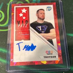 Numbered Auto Troydan Trucreator Vip Pass Card