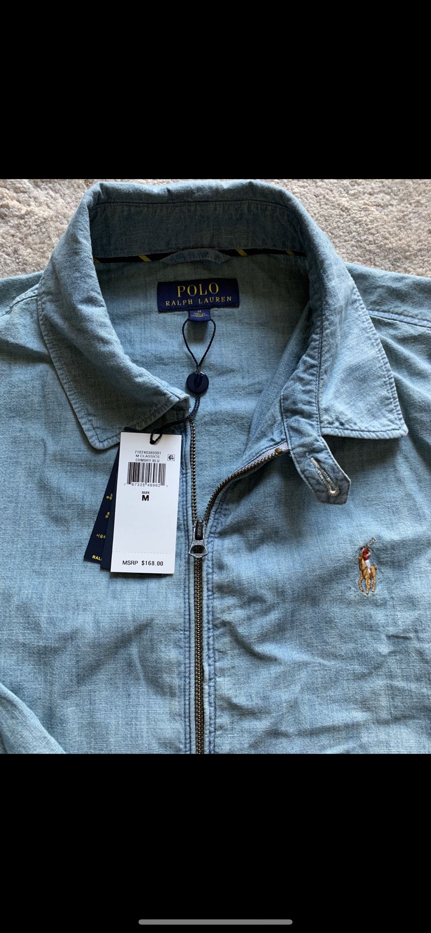 NEW RALPH LAUREN POLO DENIM JACKET WITH TAG