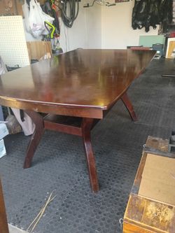 Wooden table with 6 chairs  Cherry Oak