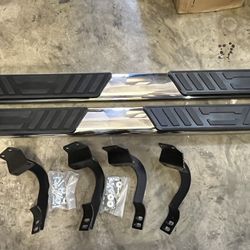 LA Zona Auto Parts 2015 to 2026 Ford f150 F250 F250 F350 F450 F550 Running running boards estribo chrome Cromados 5 in