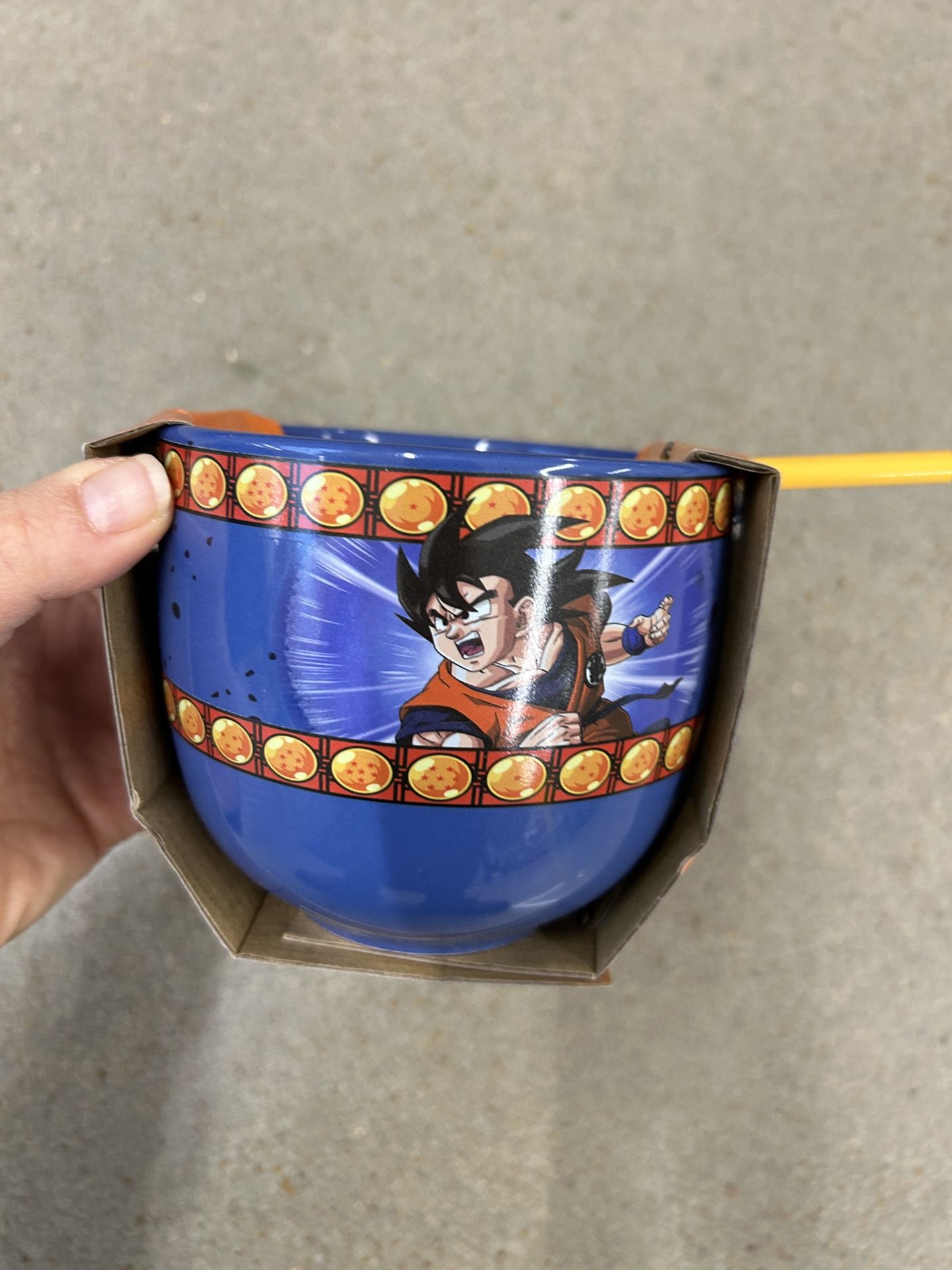 NWT Dragon ball ramen bowl spoon chopsticks 3pcs set