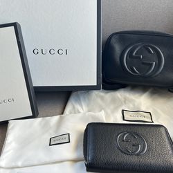 Gucci Soho Disco Bag & Gucci Soho Disco Zip Around Wallet