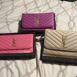 Y S L wallet on chain handbag