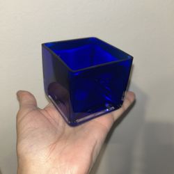 Cobalt Blue Candle Trinket Holder 