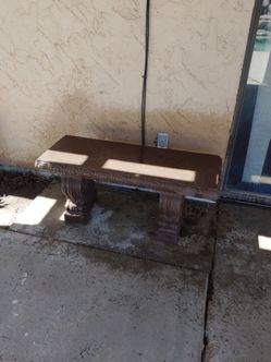 3 pieces cement bench