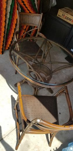 Table and chairs