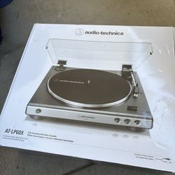 Audio technica AT-LP60X + stand + Speaker Bundle