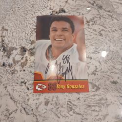 Tony Gonzalez Autograph 