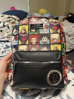 My hero academia cheap chibi grid mini backpack