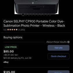 portable wireless printer Selphy cp900 