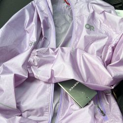 Outdoor Research Women’s Helium Rain Jacket – XS – New w/ Tags – Lavender - Packable