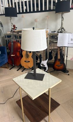 Table Lamp - Charcoal Color Metal
