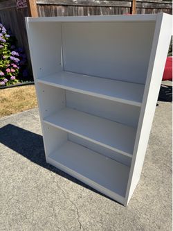White 3 Shelf Bookcase