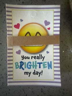 Emoji Smiley Face key chains +Cards