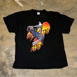 Vintage Grim Reaper Chopper Wear Biker Graphic T-Shirt
