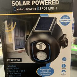 Sensor Brite Solar Sentry Solar Powered Spot Light 